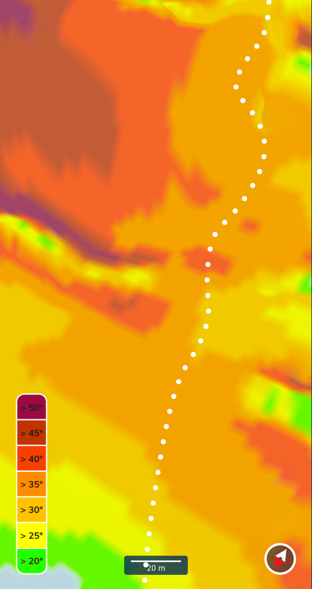 Neigung | LastingLines 10. Wildspitzgletscher II | 26-04-25 | 46°53'23.37"N | 10°51'33.94"E | 3423 M